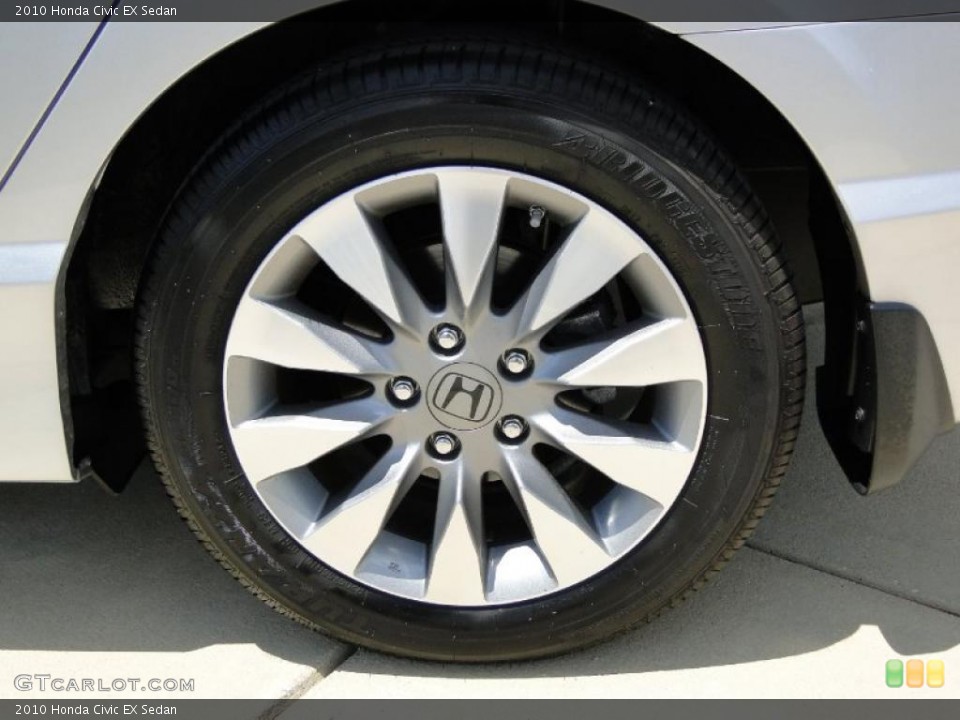2010 Honda Civic EX Sedan Wheel and Tire Photo #48451660
