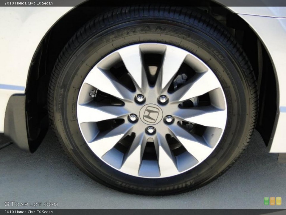 2010 Honda Civic EX Sedan Wheel and Tire Photo #48451684