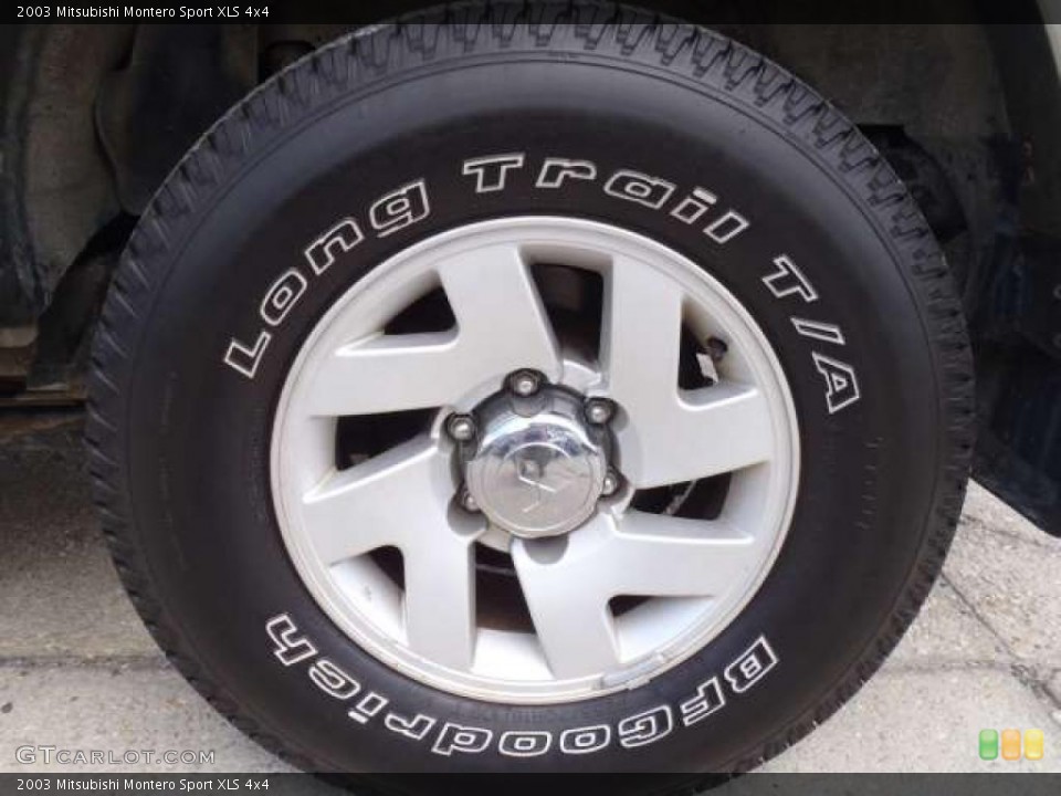 2003 Mitsubishi Montero Sport XLS 4x4 Wheel and Tire Photo #48462225