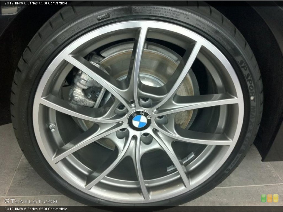 2012 BMW 6 Series 650i Convertible Wheel and Tire Photo #48466548
