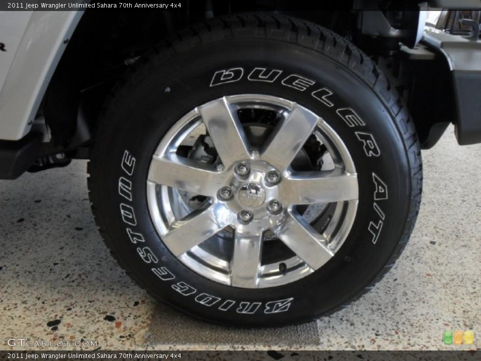 2011 Jeep Wrangler Unlimited Sahara 70th Anniversary 4x4 Wheel and Tire Photo #48473727