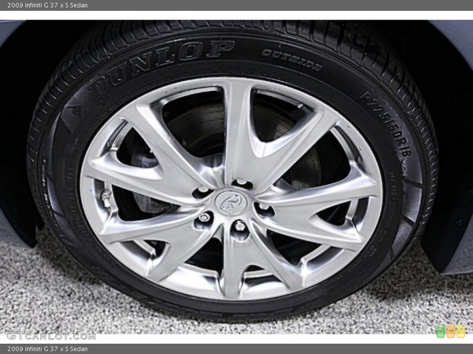 2009 Infiniti G 37 x S Sedan Wheel and Tire Photo #48475950