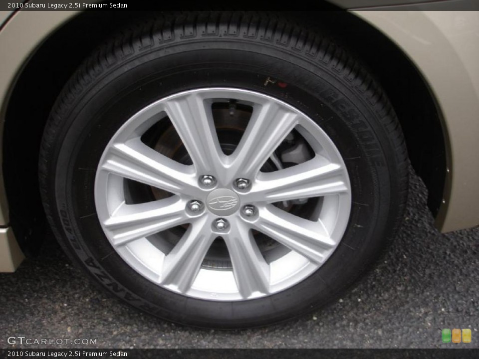 2010 Subaru Legacy 2.5i Premium Sedan Wheel and Tire Photo #48476130