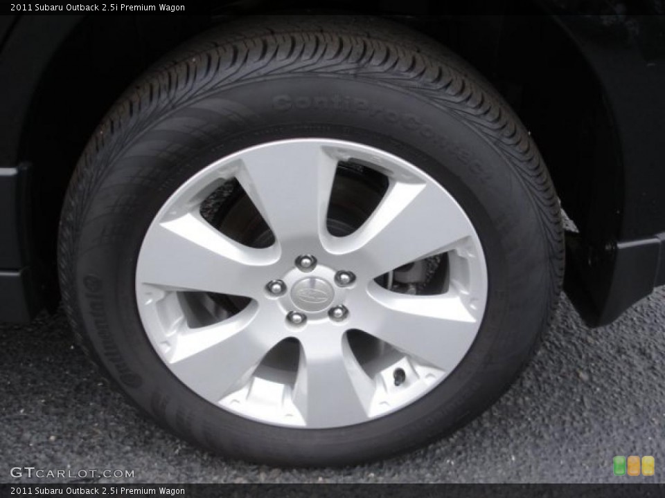 2011 Subaru Outback 2.5i Premium Wagon Wheel and Tire Photo #48476775