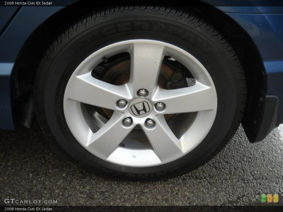 2008 Honda Civic EX Sedan Wheel and Tire Photo #48479173