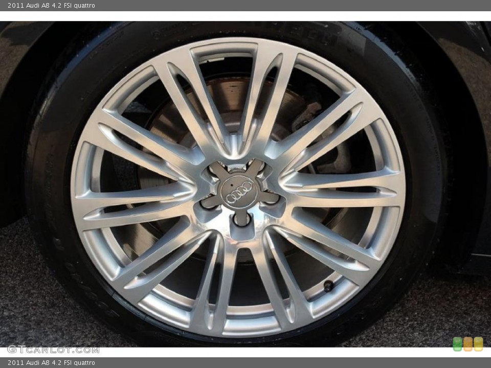 2011 Audi A8 4.2 FSI quattro Wheel and Tire Photo #48482496