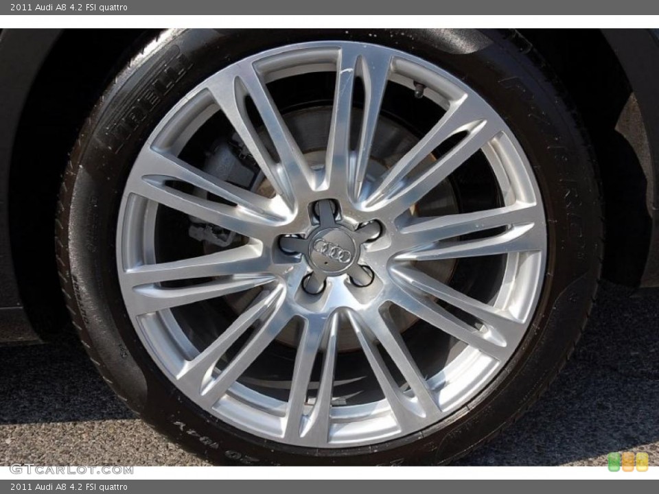 2011 Audi A8 4.2 FSI quattro Wheel and Tire Photo #48482514