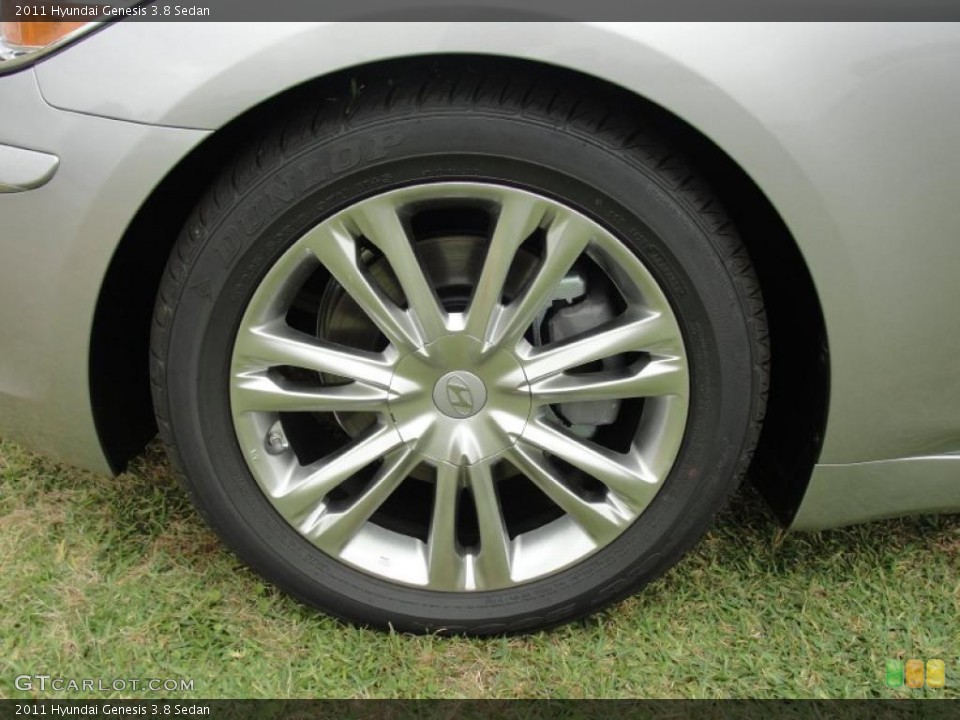 2011 Hyundai Genesis 3.8 Sedan Wheel and Tire Photo #48484119