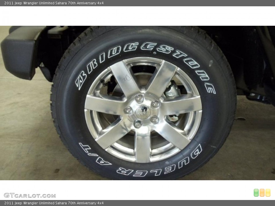 2011 Jeep Wrangler Unlimited Sahara 70th Anniversary 4x4 Wheel and Tire Photo #48500125