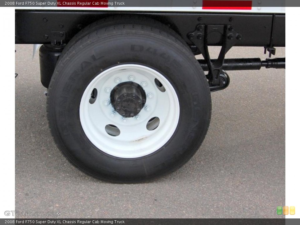 2008 Ford F750 Super Duty XL Chassis Regular Cab Moving Truck Wheel and Tire Photo #48500947
