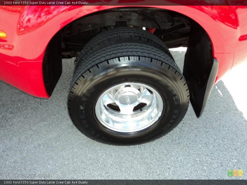 2003 Ford F350 Super Duty Lariat Crew Cab 4x4 Dually Wheel and Tire Photo #48514327
