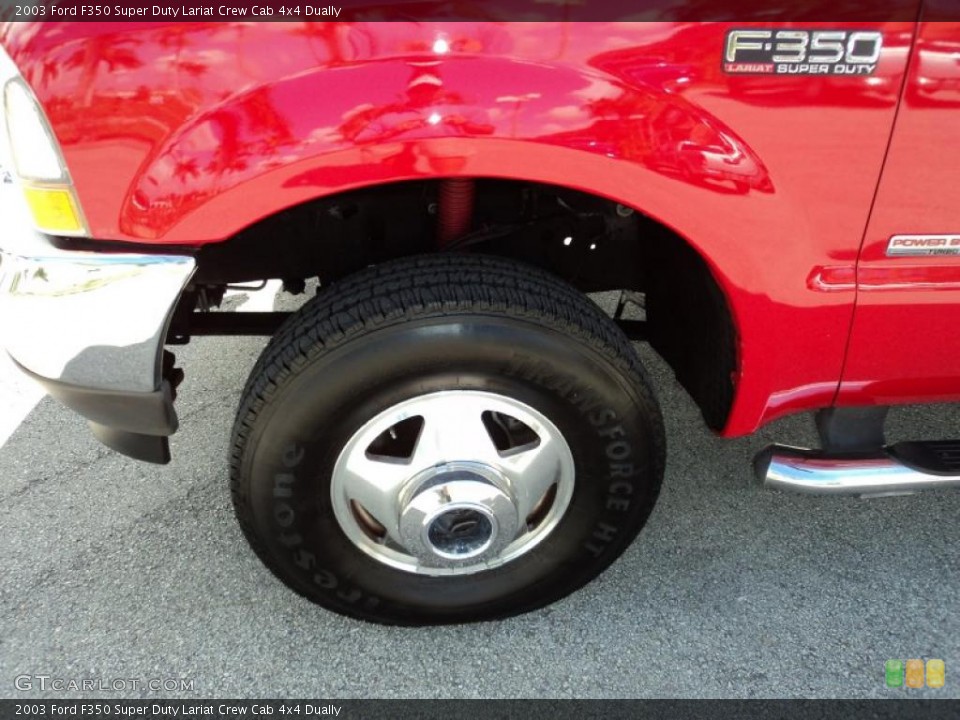 2003 Ford F350 Super Duty Lariat Crew Cab 4x4 Dually Wheel and Tire Photo #48514342