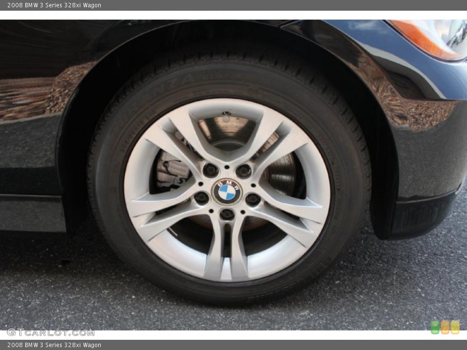 2008 BMW 3 Series 328xi Wagon Wheel and Tire Photo #48517870