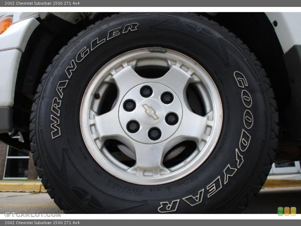 2002 Chevrolet Suburban 1500 Z71 4x4 Wheel and Tire Photo #48528329