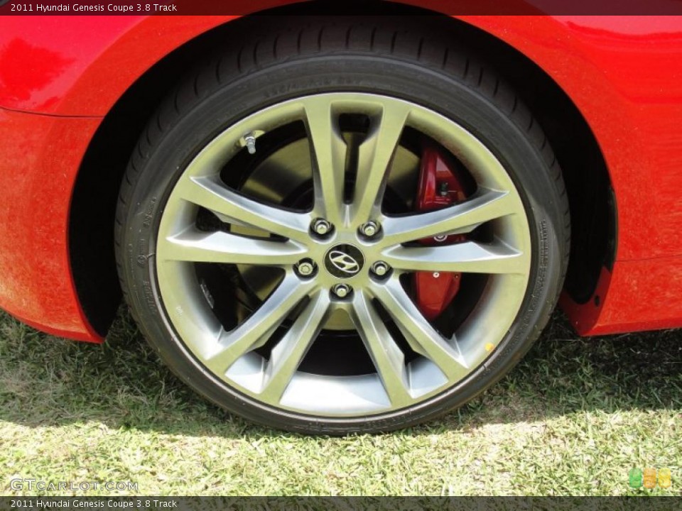 2011 Hyundai Genesis Coupe 3.8 Track Wheel and Tire Photo #48531653