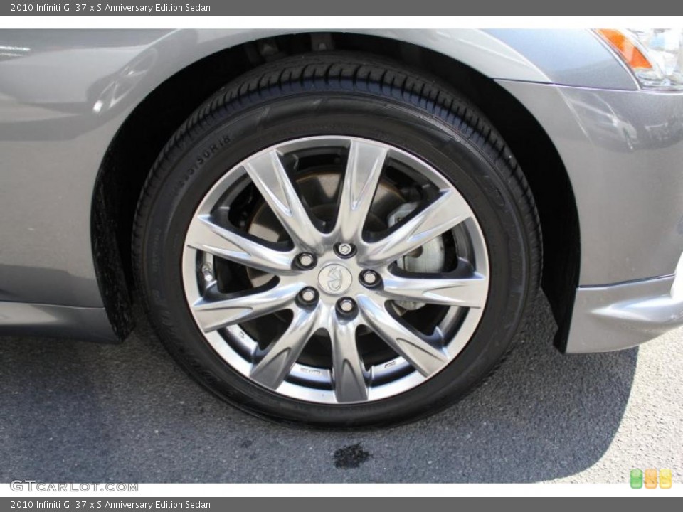 2010 Infiniti G  37 x S Anniversary Edition Sedan Wheel and Tire Photo #48550643