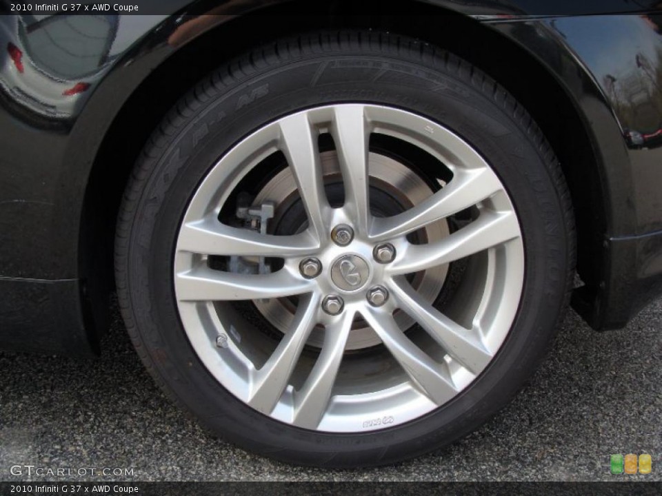 2010 Infiniti G 37 x AWD Coupe Wheel and Tire Photo #48561623