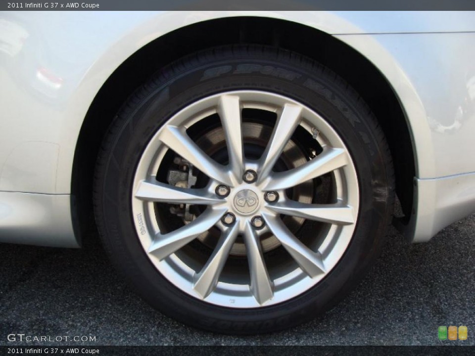 2011 Infiniti G 37 x AWD Coupe Wheel and Tire Photo #48562696