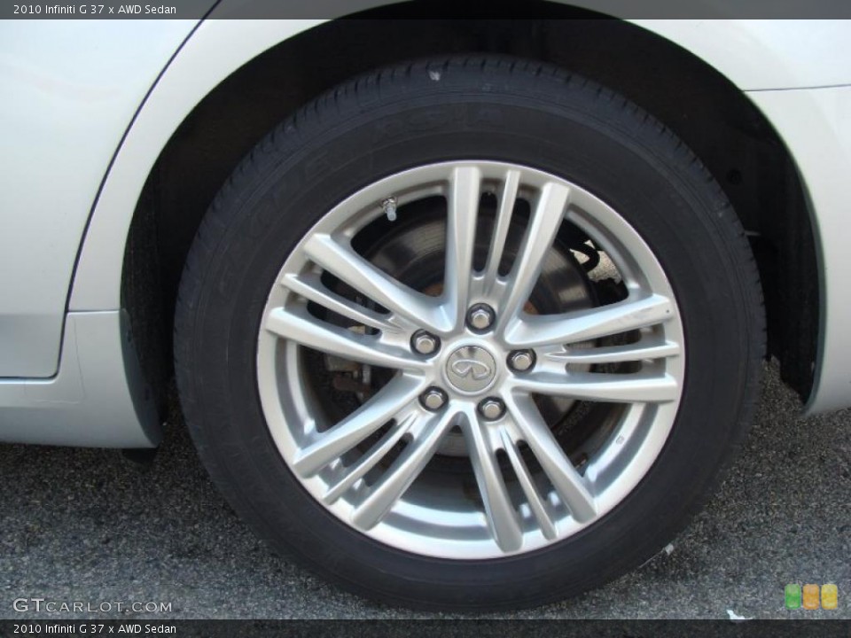 2010 Infiniti G 37 x AWD Sedan Wheel and Tire Photo #48563465