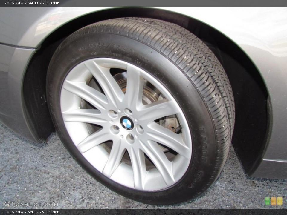 2006 BMW 7 Series 750i Sedan Wheel and Tire Photo #48594517