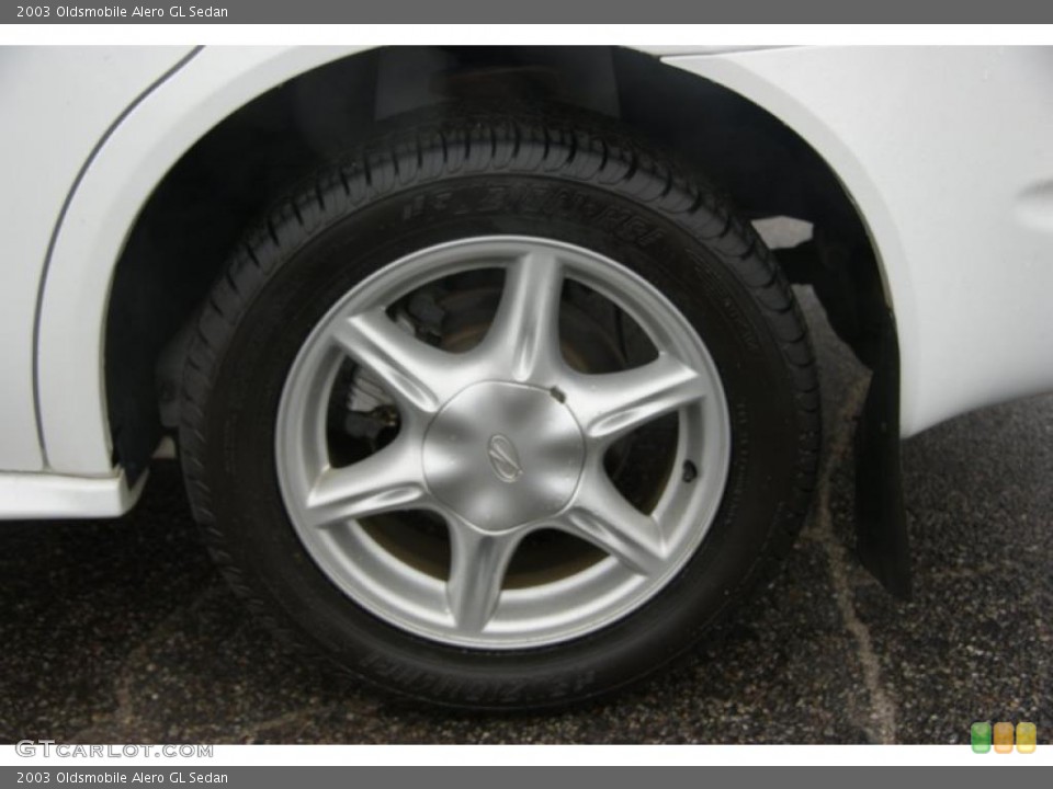 2003 Oldsmobile Alero GL Sedan Wheel and Tire Photo #48620357