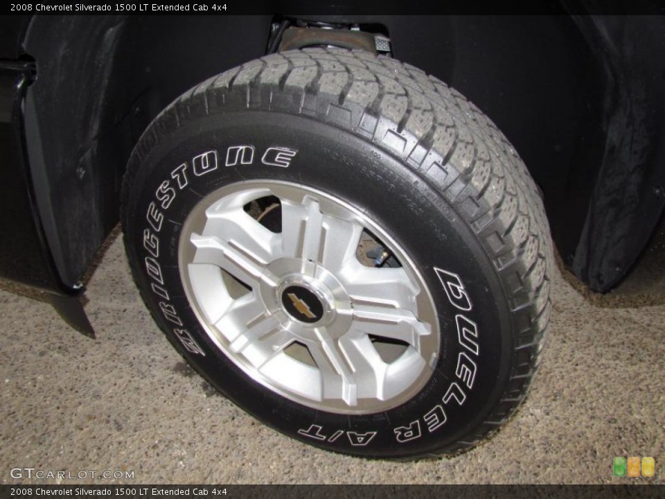 2008 Chevrolet Silverado 1500 LT Extended Cab 4x4 Wheel and Tire Photo #48620444