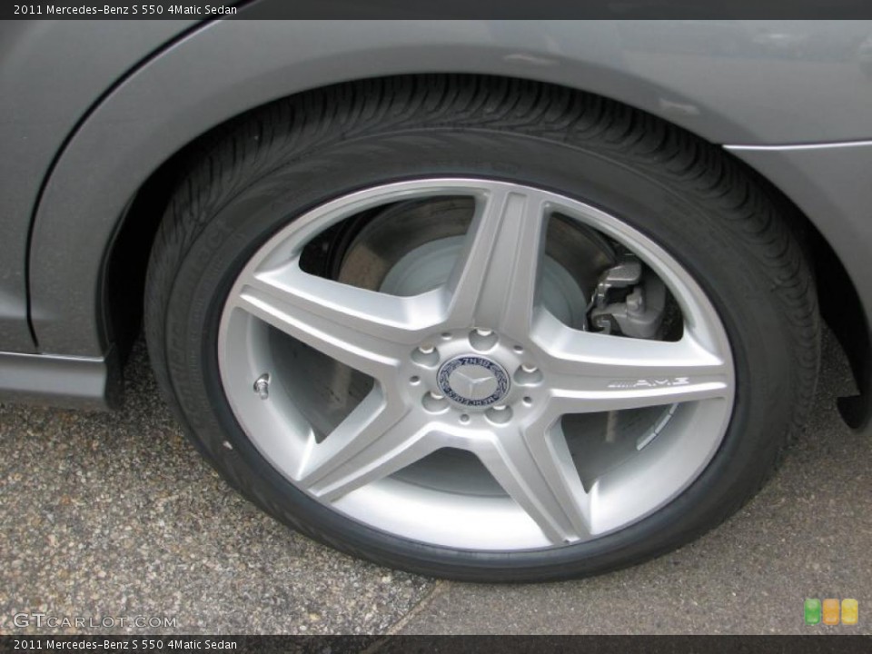 2011 Mercedes-Benz S 550 4Matic Sedan Wheel and Tire Photo #48622367