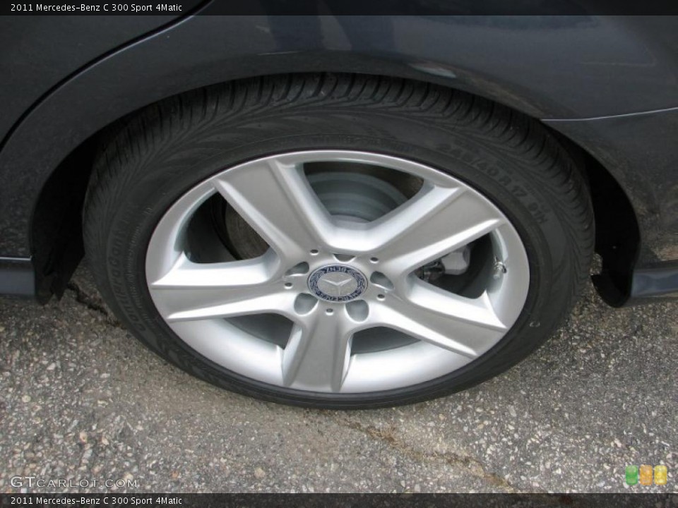 2011 Mercedes-Benz C 300 Sport 4Matic Wheel and Tire Photo #48622533