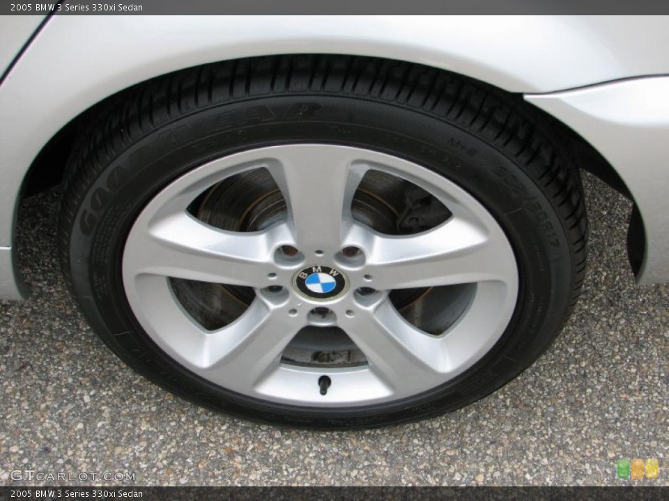 2005 BMW 3 Series 330xi Sedan Wheel and Tire Photo #48623460