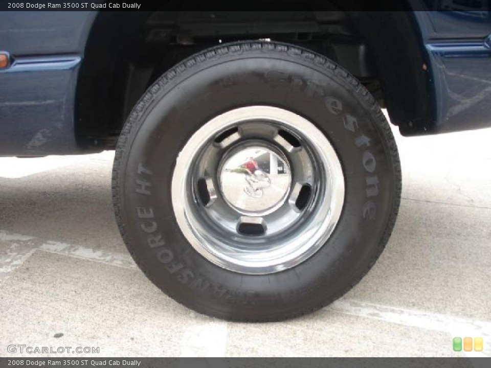 2008 Dodge Ram 3500 ST Quad Cab Dually Wheel and Tire Photo #48624621