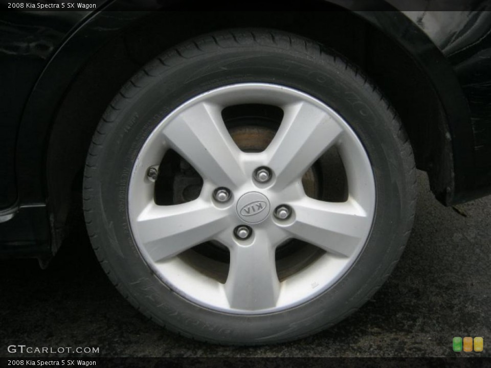 2008 Kia Spectra 5 SX Wagon Wheel and Tire Photo #48636465