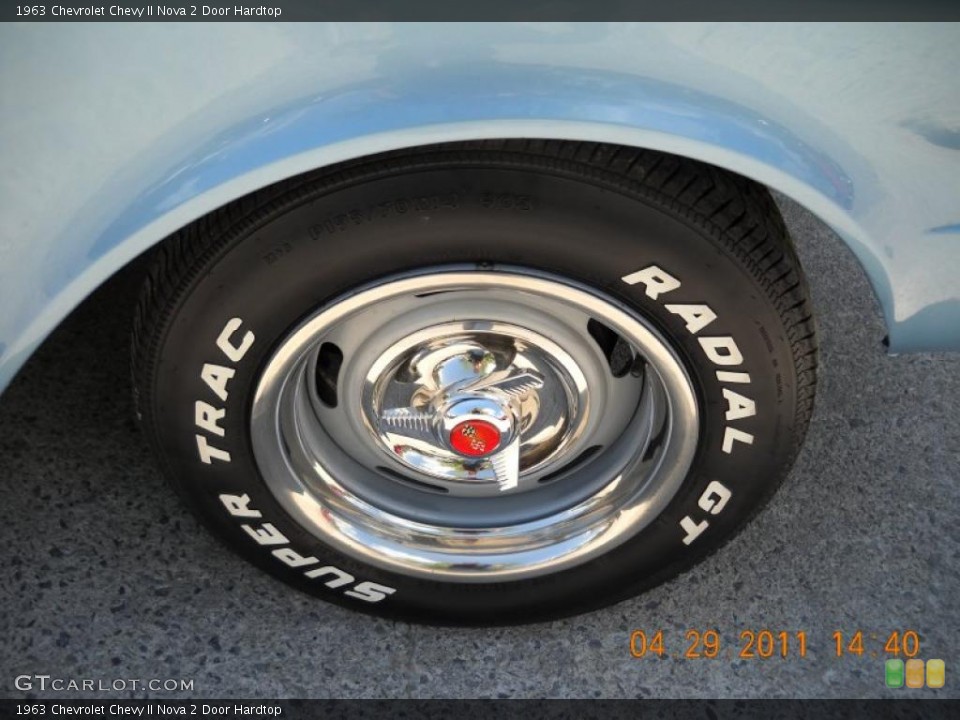 1963 Chevrolet Chevy II Nova 2 Door Hardtop Wheel and Tire Photo #48664788