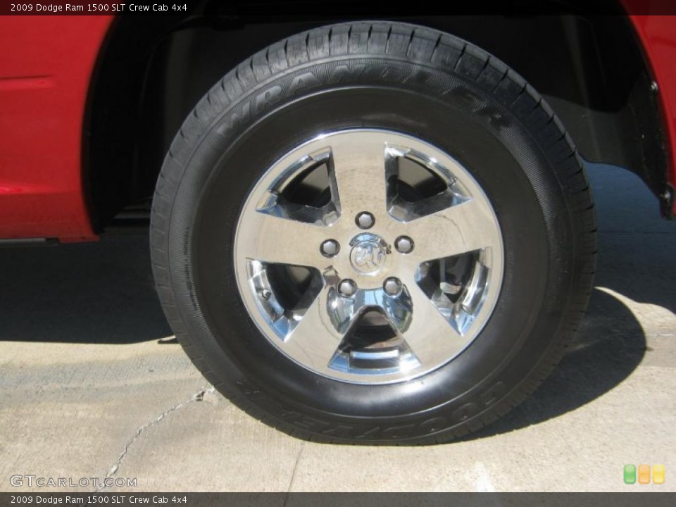 2009 Dodge Ram 1500 SLT Crew Cab 4x4 Wheel and Tire Photo #48670353