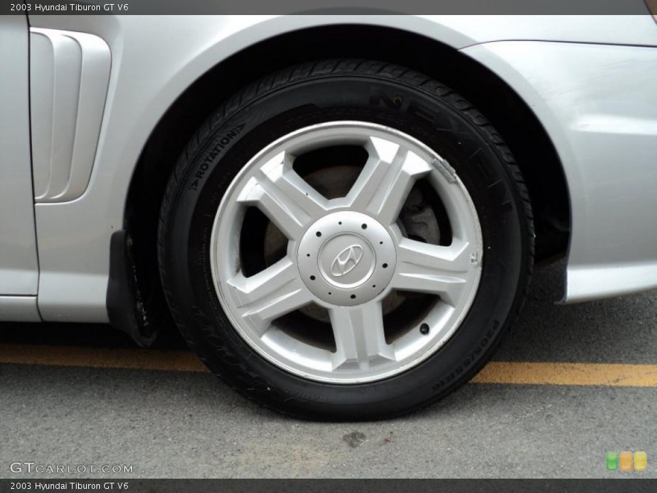 2003 Hyundai Tiburon GT V6 Wheel and Tire Photo #48685112