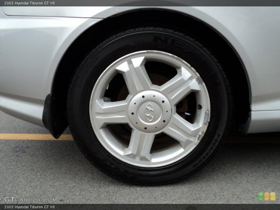 2003 Hyundai Tiburon GT V6 Wheel and Tire Photo #48685124
