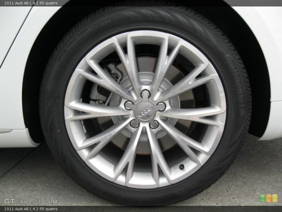 2011 Audi A8 L 4.2 FSI quattro Wheel and Tire Photo #48698659