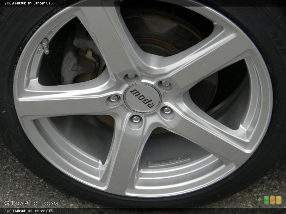 2009 Mitsubishi Lancer Custom Wheel and Tire Photo #48714559