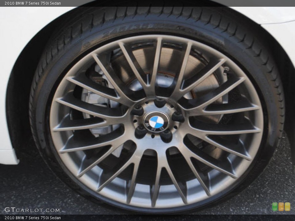 2010 BMW 7 Series 750i Sedan Wheel and Tire Photo #48747900