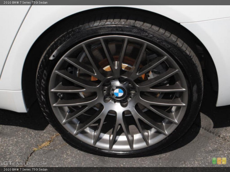 2010 BMW 7 Series 750i Sedan Wheel and Tire Photo #48748017