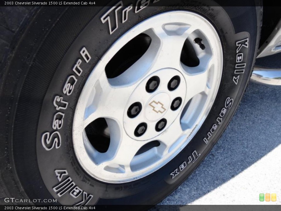 2003 Chevrolet Silverado 1500 LS Extended Cab 4x4 Wheel and Tire Photo #48757342