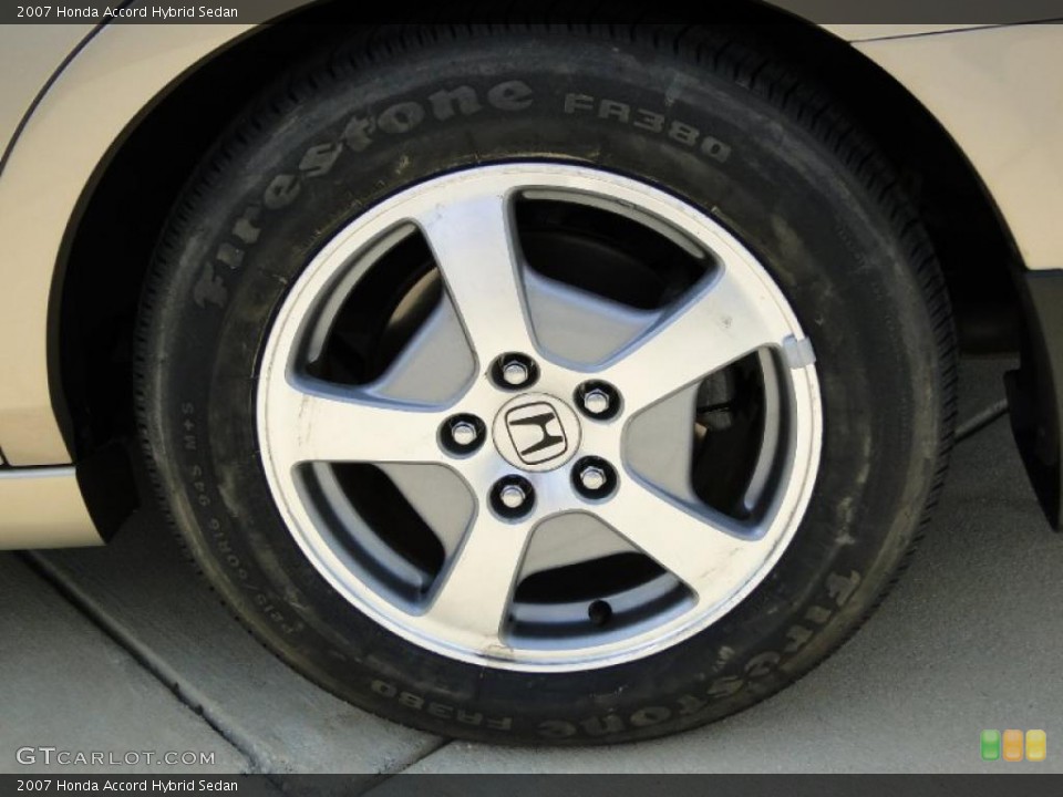 2007 Honda Accord Hybrid Sedan Wheel and Tire Photo #48771774