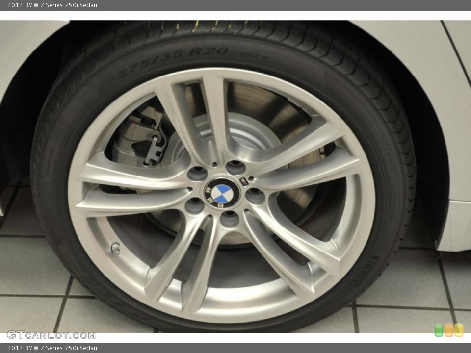 2012 BMW 7 Series 750i Sedan Wheel and Tire Photo #48775872