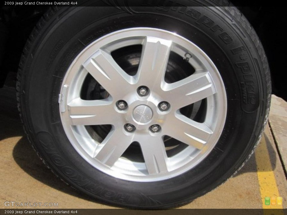 2009 Jeep Grand Cherokee Overland 4x4 Wheel and Tire Photo #48784744