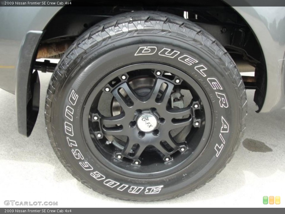 2009 Nissan Frontier Custom Wheel and Tire Photo #48812598