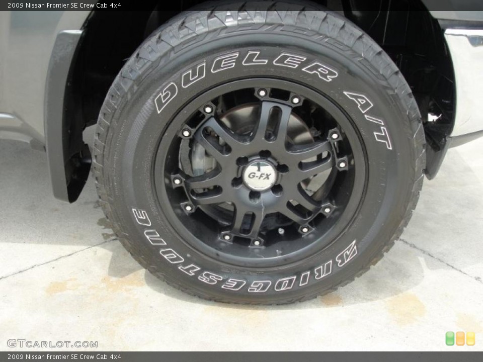 2009 Nissan Frontier Custom Wheel and Tire Photo #48812601
