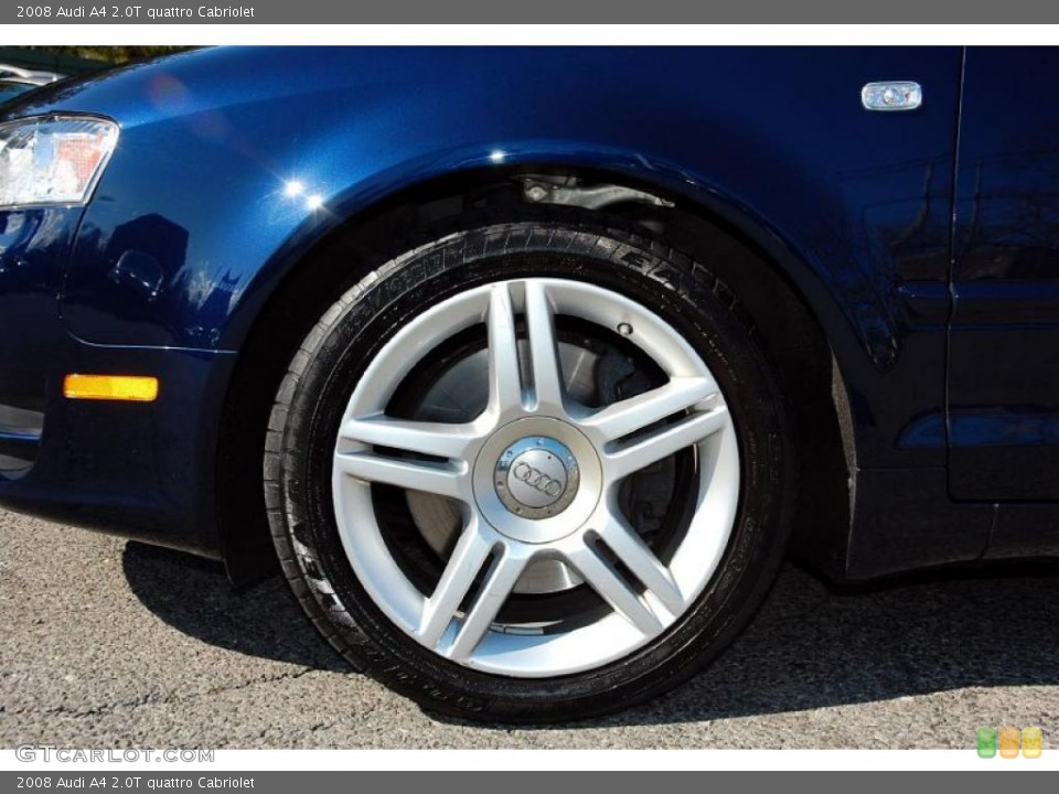 2008 Audi A4 2.0T quattro Cabriolet Wheel and Tire Photo #48820863