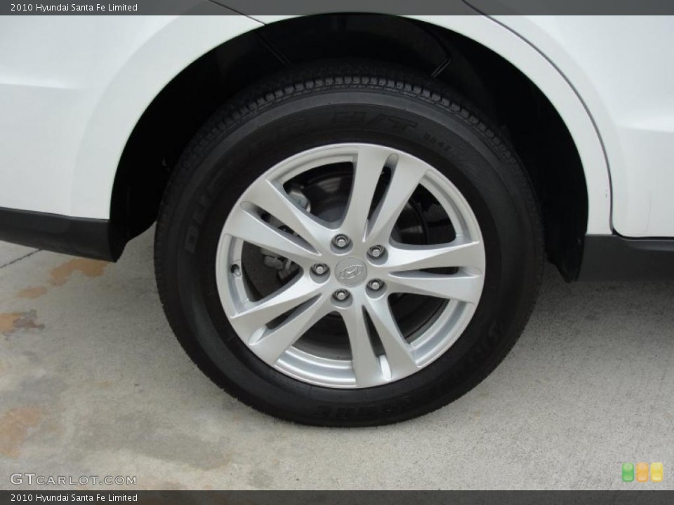2010 Hyundai Santa Fe Limited Wheel and Tire Photo #48833370