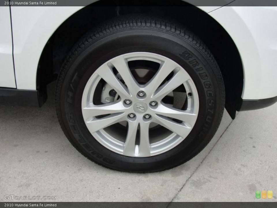 2010 Hyundai Santa Fe Limited Wheel and Tire Photo #48833384