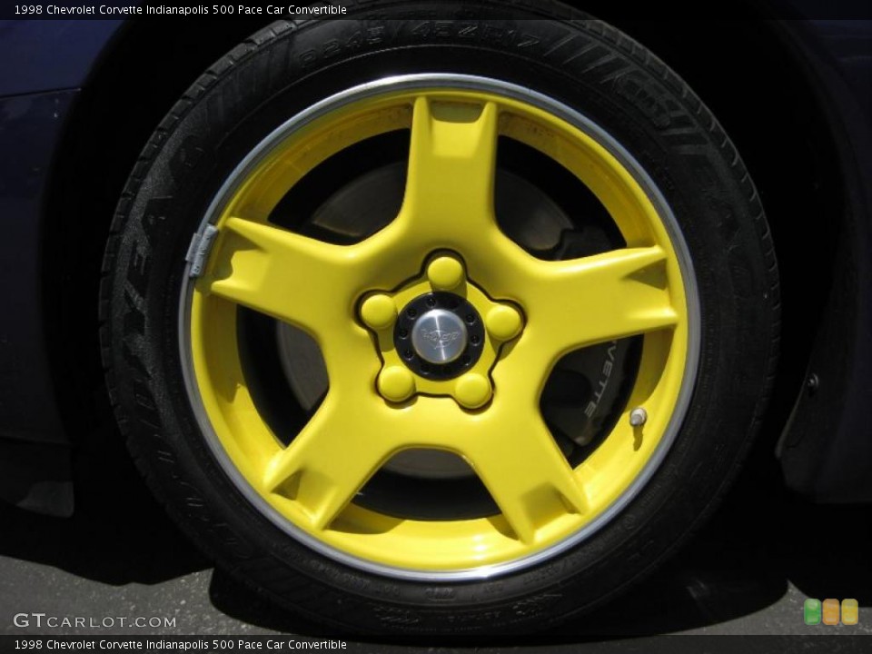 1998 Chevrolet Corvette Indianapolis 500 Pace Car Convertible Wheel and Tire Photo #48835506