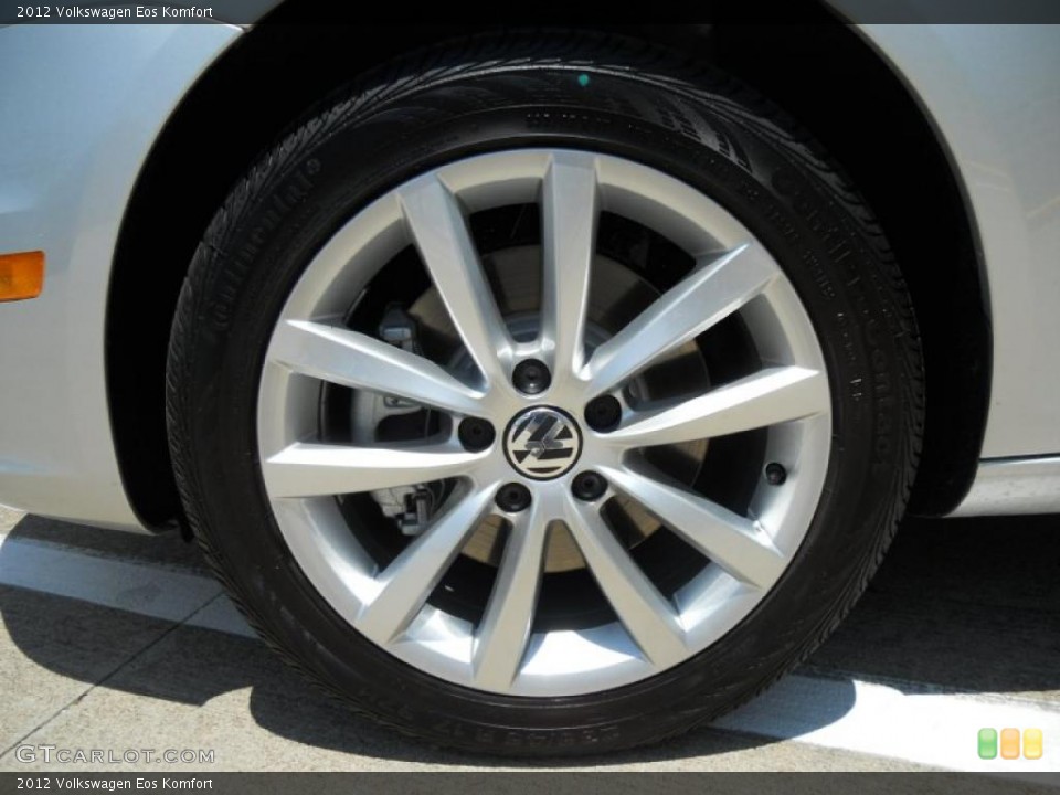 2012 Volkswagen Eos Komfort Wheel and Tire Photo #48855394